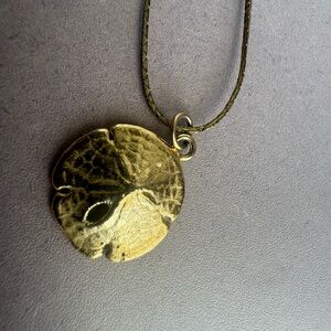 Vintage Sand Dollar Pendant Necklace